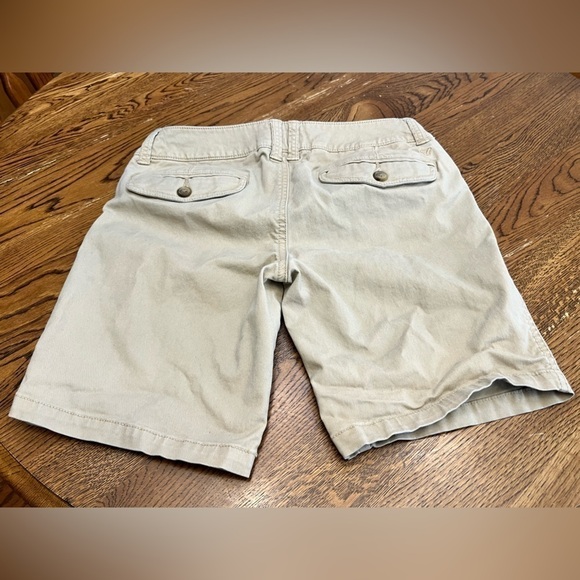 Lot 2 American Eagle Aeropostale Khaki Denim Size 0 XS Shorts Teen Tween School - Picture 5 of 16